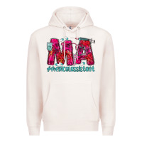 Pale Pink medical assistant Premium Hoodie - MaliasSmallBusiness