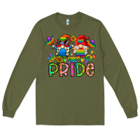 Army Green pride Long Sleeve Tee - CowhideDigitalArt
