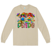 Mushroom pride Long Sleeve Tee - CowhideDigitalArt