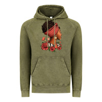 Vintage Olive She who kneels before god can stand before anyone Vintage Hoodie - RanaPortraitStore