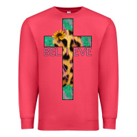 Cardinal Believe Cross Premium Sweatshirt - Jasminsmagicworld