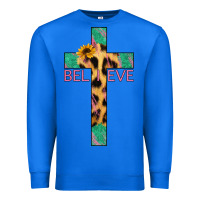 True Royal Believe Cross Premium Sweatshirt - Jasminsmagicworld