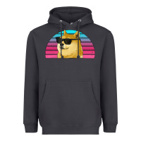 Smoke doge coin bitcoin hodl retro sunset Heavyweight Hoodie - Jasminsmagicworld