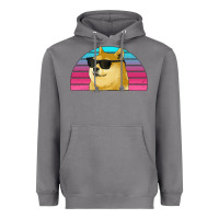 Storm doge coin bitcoin hodl retro sunset Heavyweight Hoodie - Jasminsmagicworld