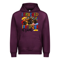 Mauve Wine i crushed 100 days of school Urban Hoodie - Artiststas