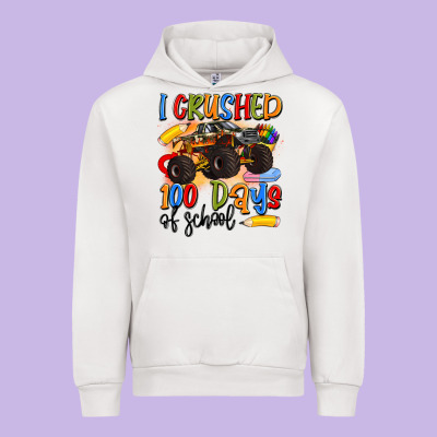 I Crushed 100 Days Of School Urban Hoodie Designed By Artiststas