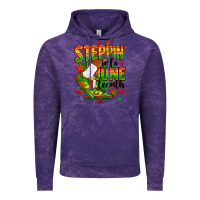 Cloud Purple Steppin' into Juneteenth Vintage Hoodie - RanaPortraitStore