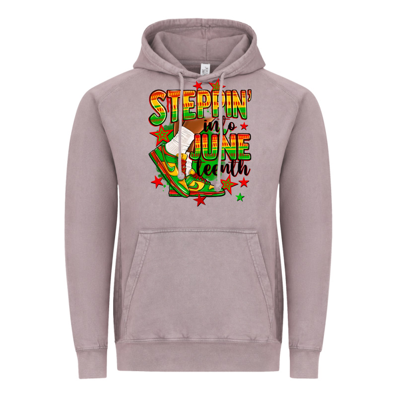 Steppin' Into Juneteenth Vintage Hoodie by RanaPortraitStore | Teevron