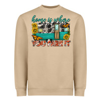 Mushroom home is where  you park it Heavyweight Sweatshirt - texasbilliewilder