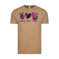 Vintage Coffee peace love race Vintage Tee - texasbilliewilder