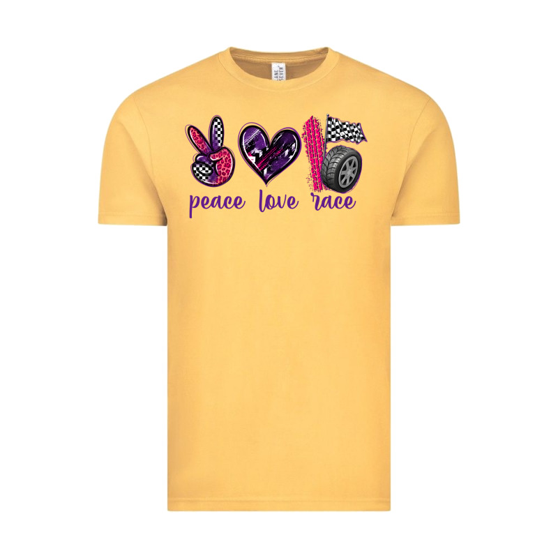 Peace Love Race Vintage Tee by texasbilliewilder | Teevron