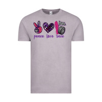 Vintage Zinc peace love race Vintage Tee - texasbilliewilder