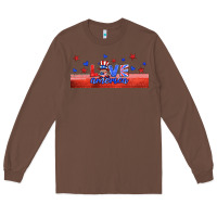 Chestnut love america gnome libbey cup Long Sleeve Tee - HRA Design Shop