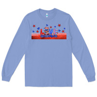 Colony Blue love america gnome libbey cup Long Sleeve Tee - HRA Design Shop