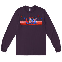 Plum love america gnome libbey cup Long Sleeve Tee - HRA Design Shop