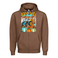 Chestnut fall farm tractor air freshener Zipper Hoodie - Artiststas