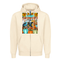Sandshell fall farm tractor air freshener Zipper Hoodie - Artiststas