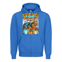 True Royal fall farm tractor air freshener Zipper Hoodie - Artiststas