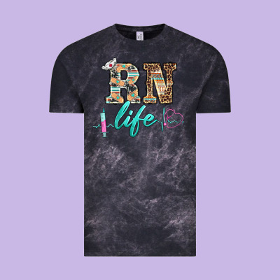 Western Nurse Rn  Life Vintage Tee Designed By Barkaloodesign