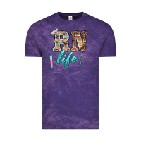 Cloud Purple western nurse rn  life Vintage Tee - BarkalooDesign