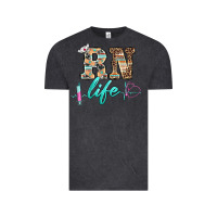 Vintage Black western nurse rn  life Vintage Tee - BarkalooDesign