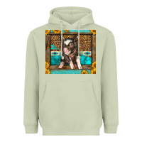 Matcha Western Cute Pig Heavyweight Hoodie - LillyAllenDesigns