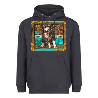 Smoke Western Cute Pig Heavyweight Hoodie - LillyAllenDesigns