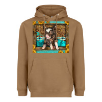 Toasted Coconut Western Cute Pig Heavyweight Hoodie - LillyAllenDesigns