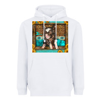 White Western Cute Pig Heavyweight Hoodie - LillyAllenDesigns