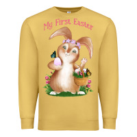 Antique Gold Babies First Easter Girls Premium Sweatshirt - Jasminsmagicworld