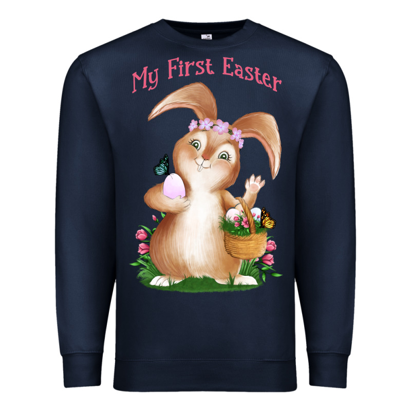 Babies First Easter Girls Premium Sweatshirt by Jasminsmagicworld | Teevron