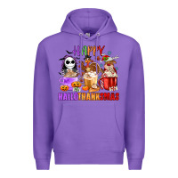 Purple happy hallothanksmas Premium Hoodie - MaliasSmallBusiness