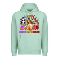 Seafoam happy hallothanksmas Premium Hoodie - MaliasSmallBusiness