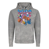 Sneaker Girl Afro Woman Vintage Hoodie | Teevron