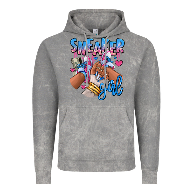 Sneaker Girl Afro Woman Vintage Hoodie by RanaPortraitStore | Teevron