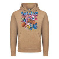 Vintage Coffee Sneaker girl afro woman Vintage Hoodie - RanaPortraitStore