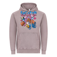 Vintage Zinc Sneaker girl afro woman Vintage Hoodie - RanaPortraitStore