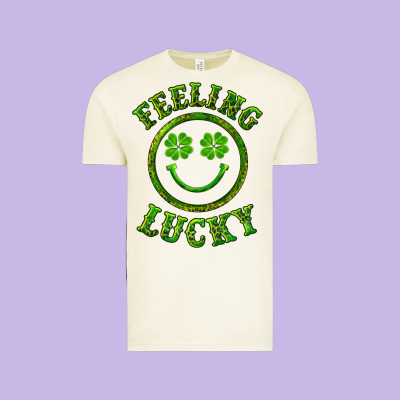 Feeling Lucky With Leopard Vintage Tee Designed By Ranaportraitstore