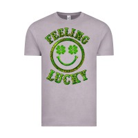 Vintage Zinc feeling lucky with leopard Vintage Tee - RanaPortraitStore