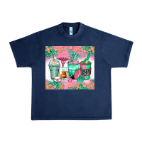 Navy certified nursing assistant coffee cups Urban Heavy Tee - Zillion Design Studio