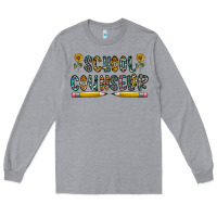 Heather Grey school counselor Long Sleeve Tee - CowhideDigitalArt