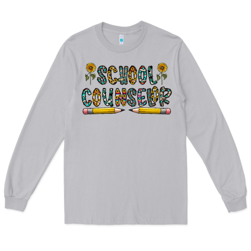 School Counselor Long Sleeve Tee by CowhideDigitalArt | Teevron