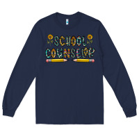 Navy school counselor Long Sleeve Tee - CowhideDigitalArt