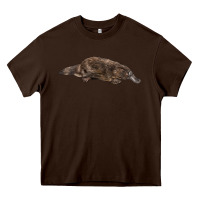 Chocolate Brown Platypus Heavy Core Tee - LillyAllenDesigns