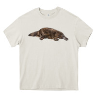 Cream Platypus Heavy Core Tee - LillyAllenDesigns