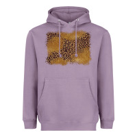 Lavender leopard background Heavyweight Hoodie - BarkalooDesign