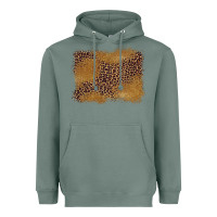Sage leopard background Heavyweight Hoodie - BarkalooDesign