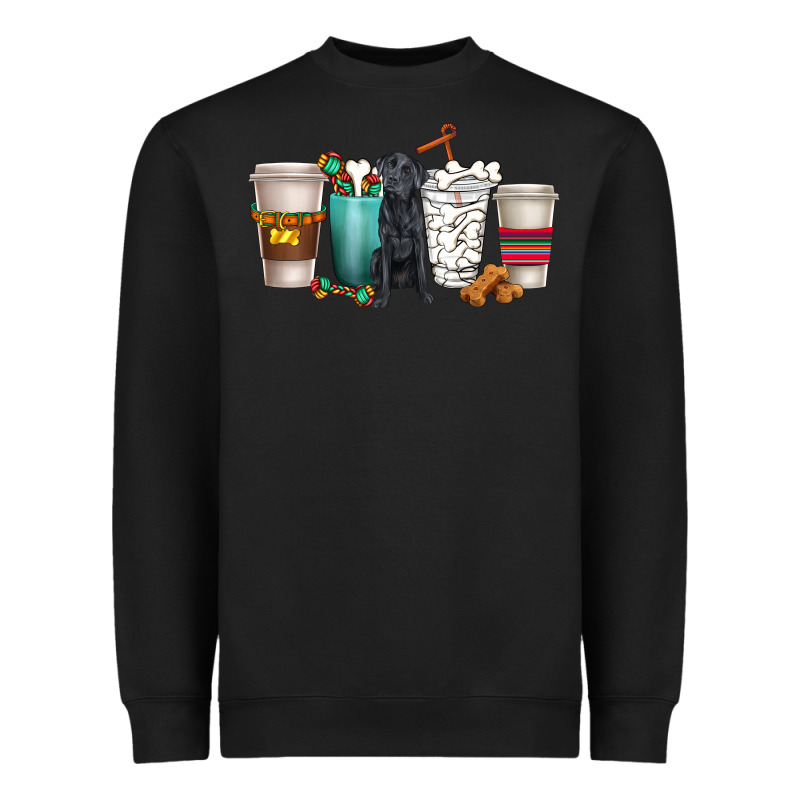 Labrador Retriever Dog Coffee Cups Heavyweight Sweatshirt by texasbilliewilder | Teevron