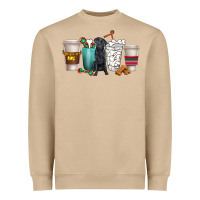 Mushroom labrador retriever dog coffee cups Heavyweight Sweatshirt - texasbilliewilder
