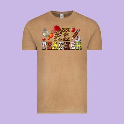 Physical Education Teacher Vintage Tee Designed By Texasbilliewilder